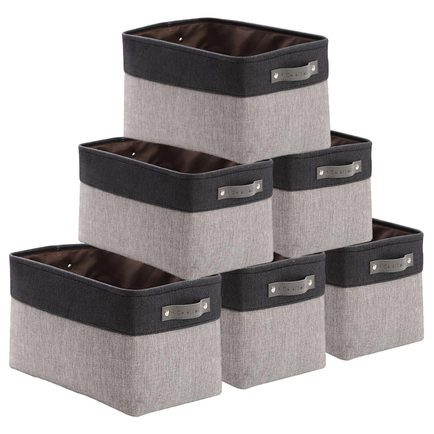 DECOMOMO Storage Bins, Large Fabric Storage Baskets for Shelves 3 Pack
