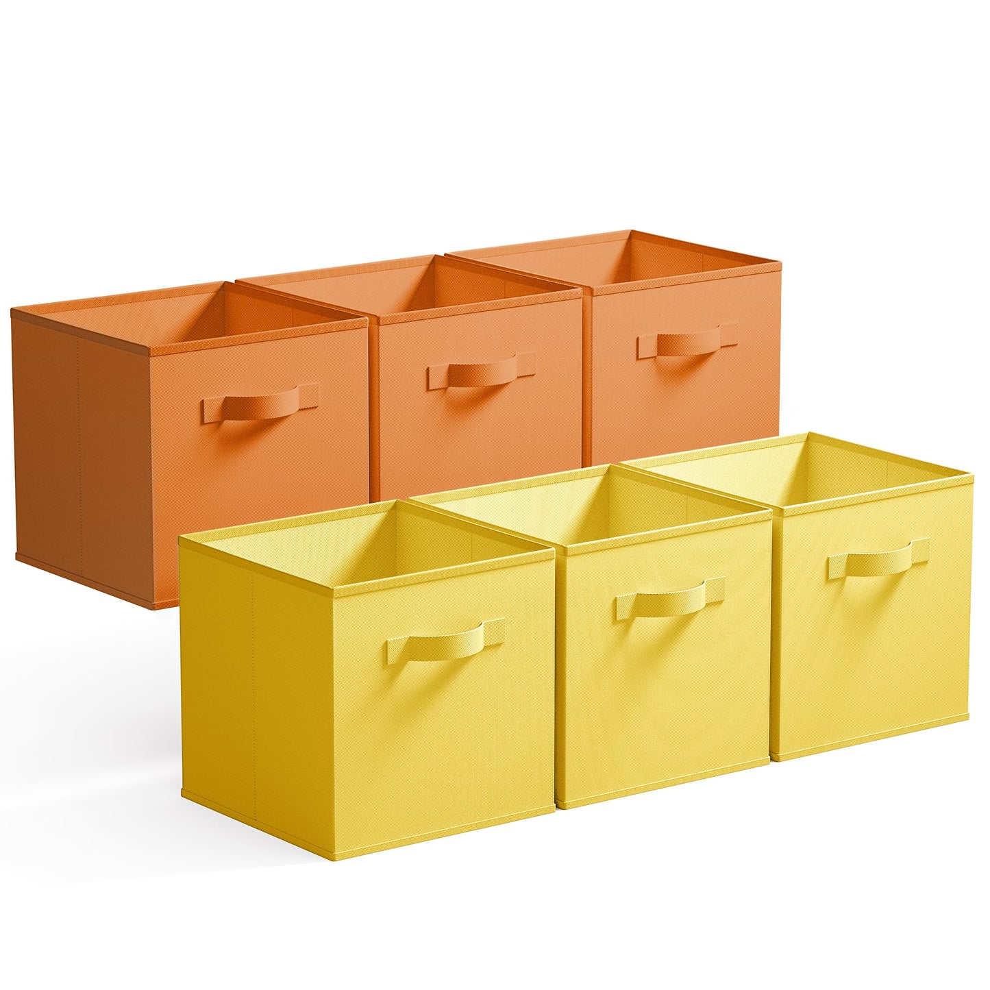 GRANNY SAYS 11 Inch Cube Storage Bins, 6-Pack Storage Cube Organizer, Pink