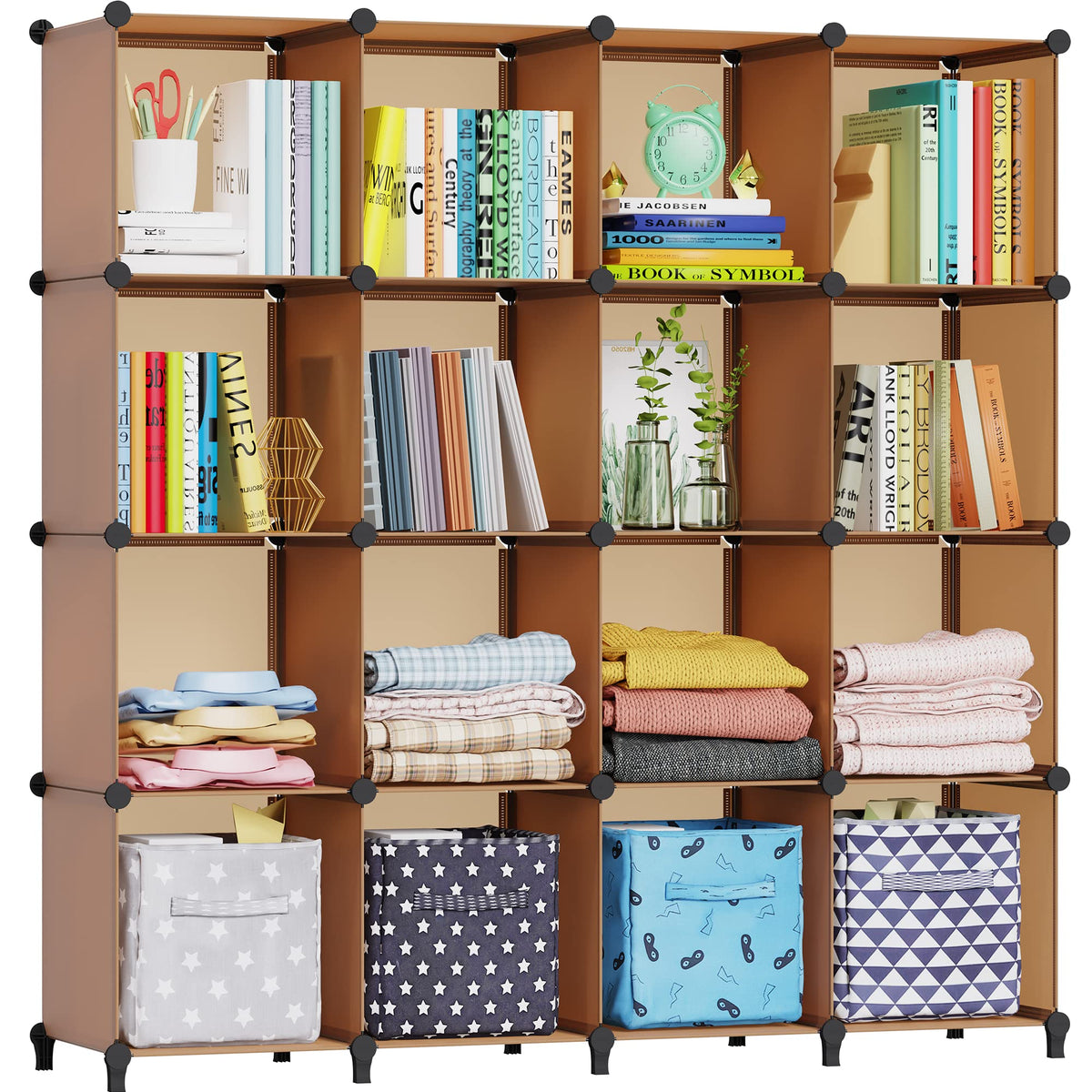 HOMIDEC Closet Organizers and Storage, 9 Cube Storage Organizer, Black