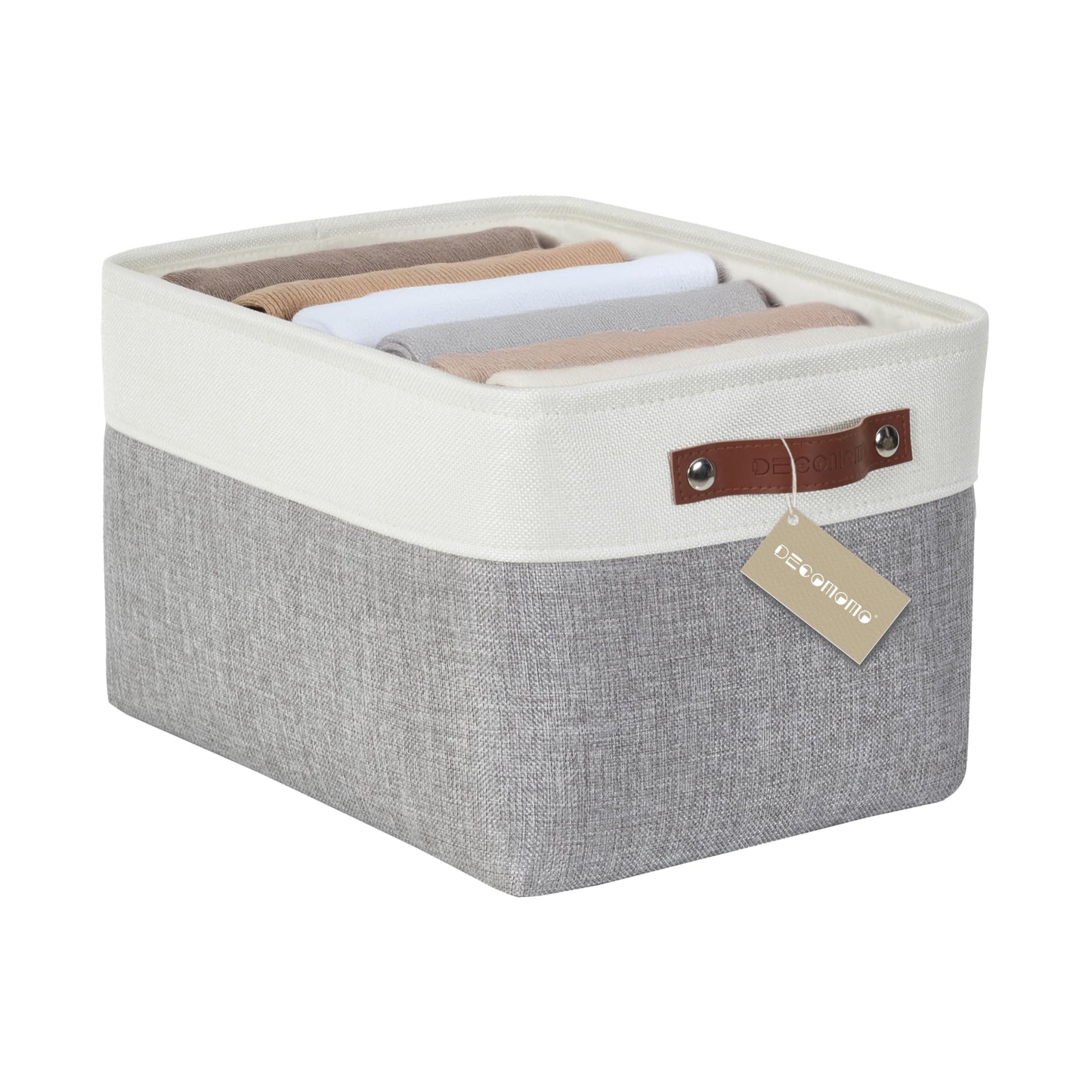 DECOMOMO Storage Bins, Large Fabric Storage Baskets for Shelves 3 Pack