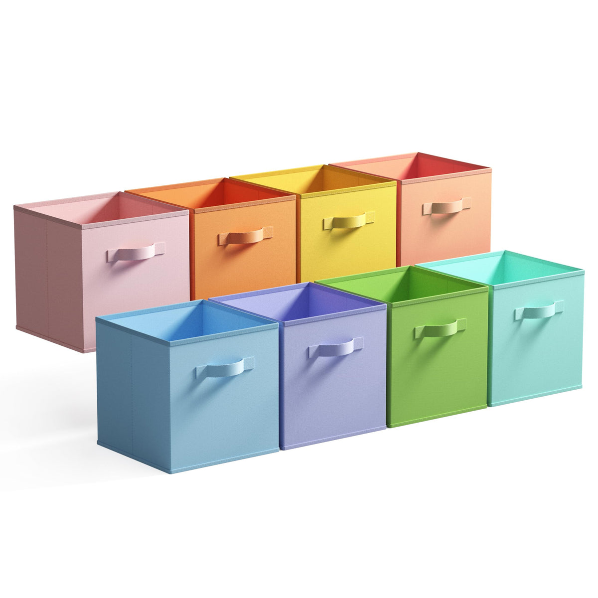 GRANNY SAYS 11 Inch Cube Storage Bins, 6-Pack Storage Cube Organizer, Pink