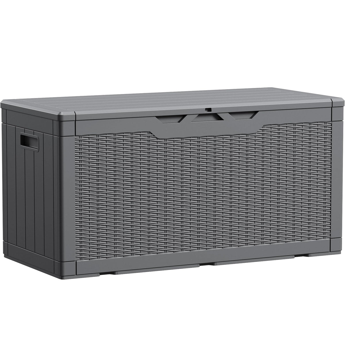 Devoko 100 Gallon Waterproof Resin Deck Box, Large Outdoor Storage Box