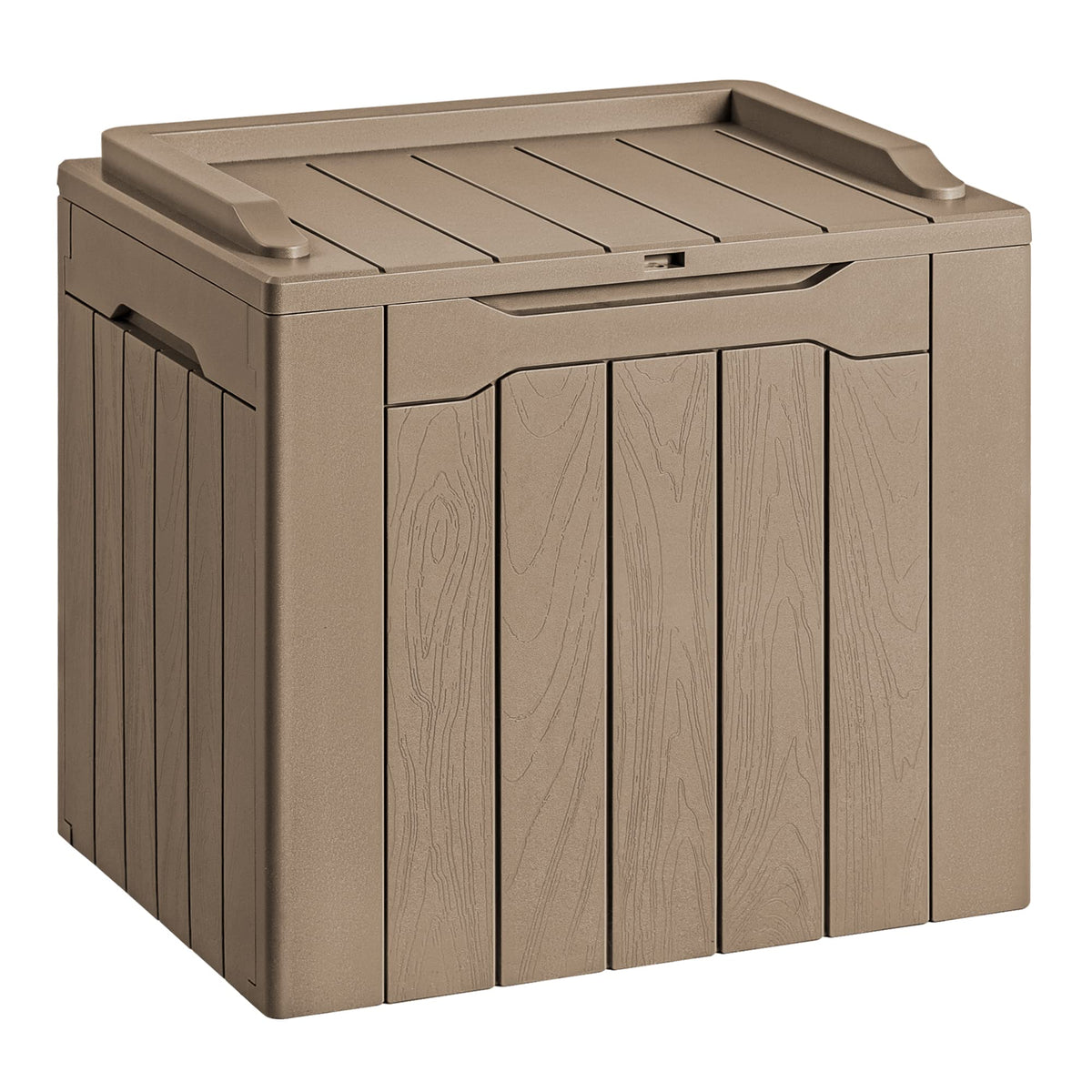 Devoko 30 Gallon Resin Deck Box Waterproof Outdoor Storage Box for Patio Furniture Pool Accessories Indoor Storage for Cushion Garden Tools (30 Gallon, Black)