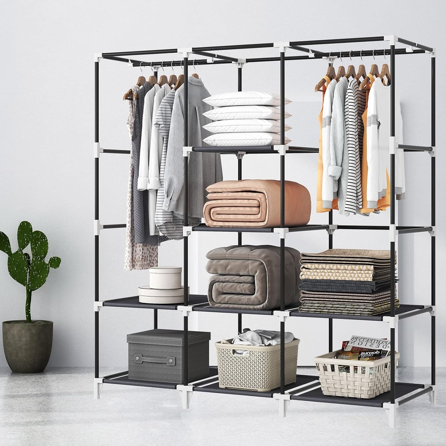 Portable Closet, Bedroom Wardrobe Closet for Hanging Clothes