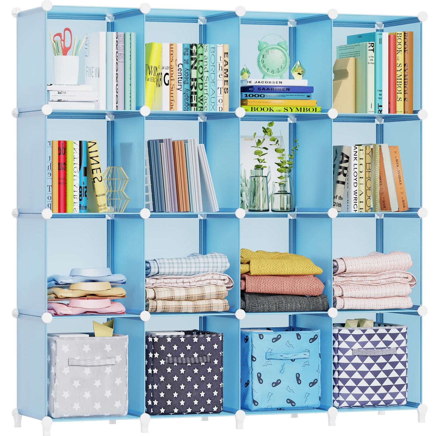 HOMIDEC Closet Organizers and Storage, 9 Cube Storage Organizer, Black