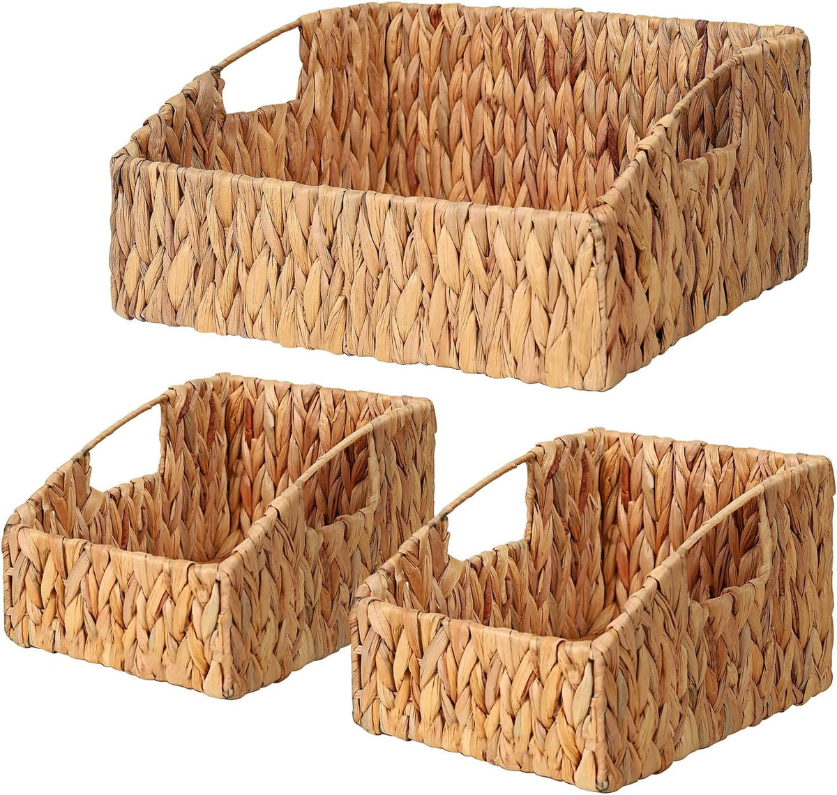 Pantry Baskets for Organizing, Wicker Basket Shelf Storage