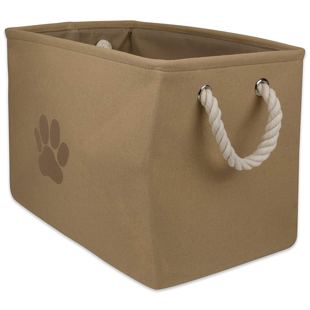 Bone Dry Pet Storage Collection Collapsible Bin, Small Rectangle, Gray