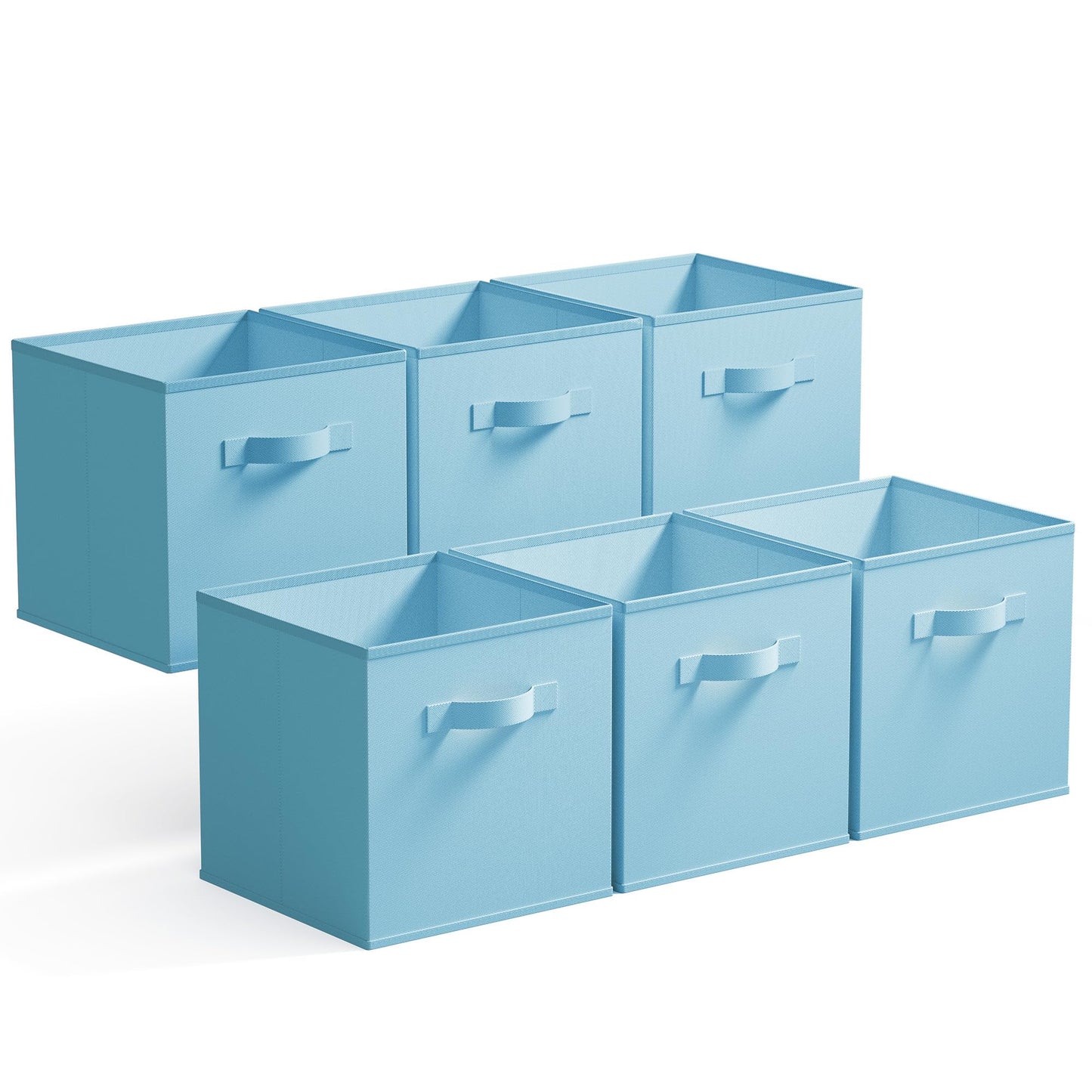 GRANNY SAYS 11 Inch Cube Storage Bins, 6-Pack Storage Cube Organizer, Pink