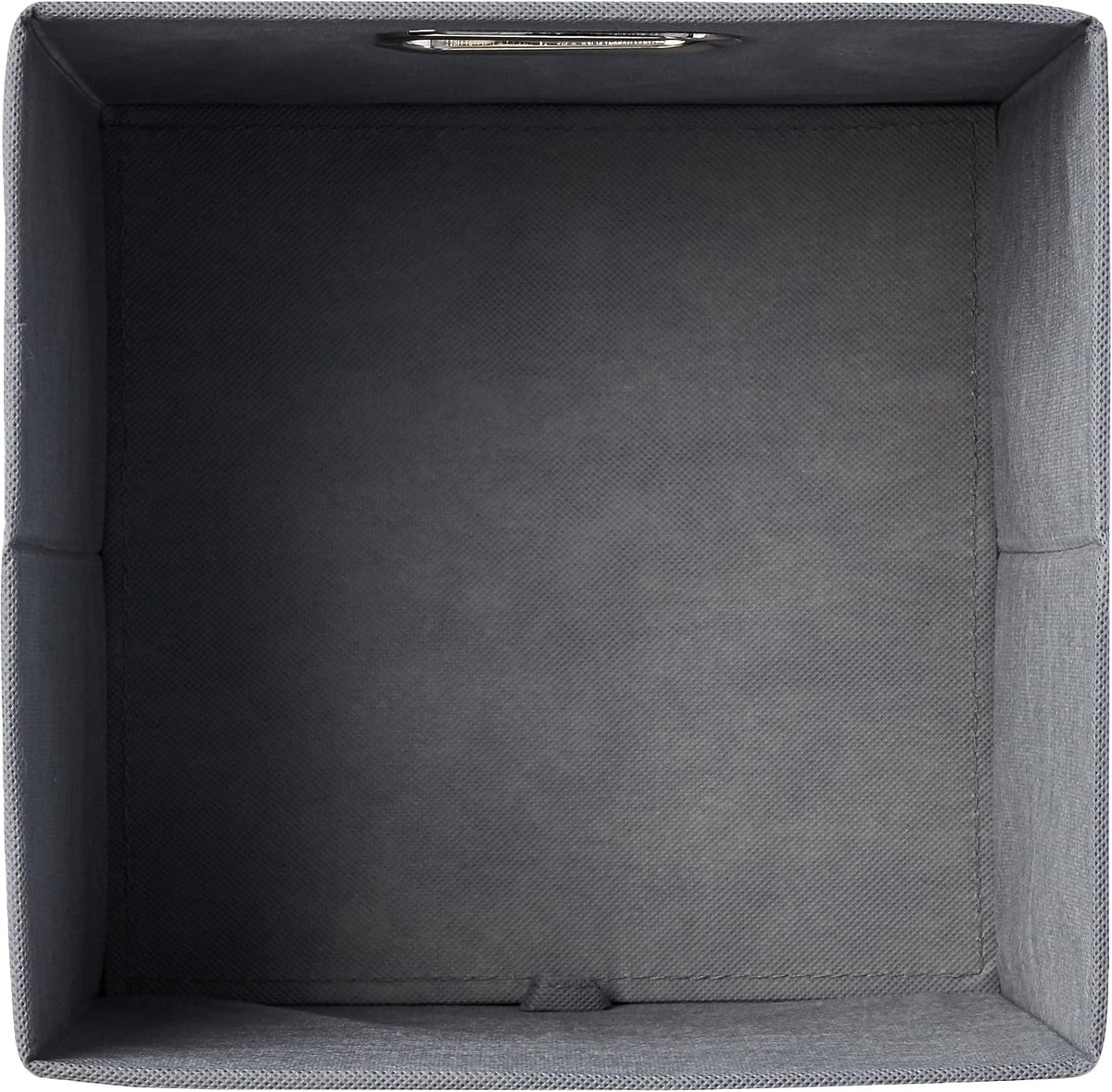 Amazon Basics Collapsible Cube Storage Bins, Space-Saving, Organizing Fabric Bins with Handles, 10.5 x 10.5 x 11 inches, Light Grey, 6-Pack