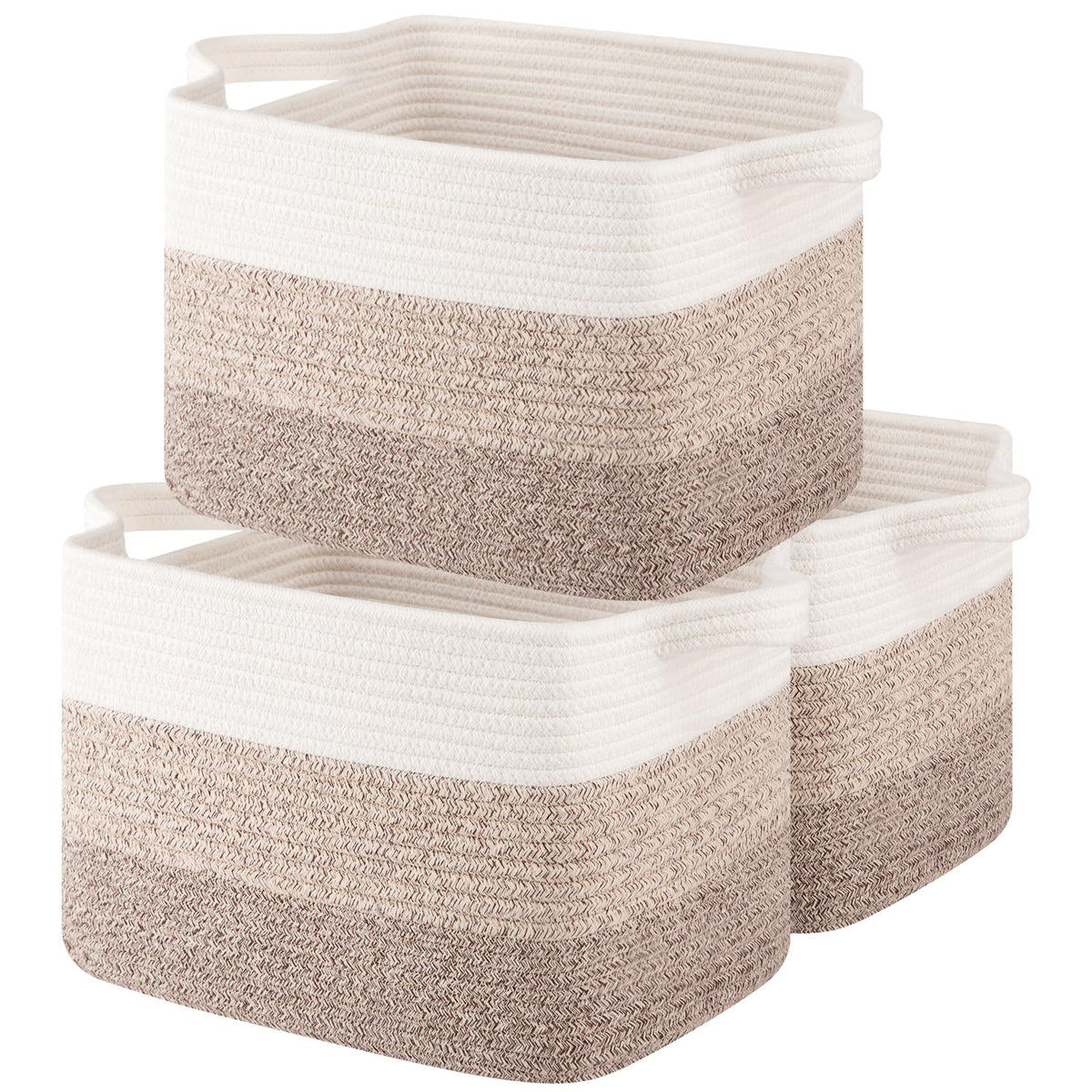OIASKET Storage Basket for Organizing 3 Pack, Woven Baskets for Storage