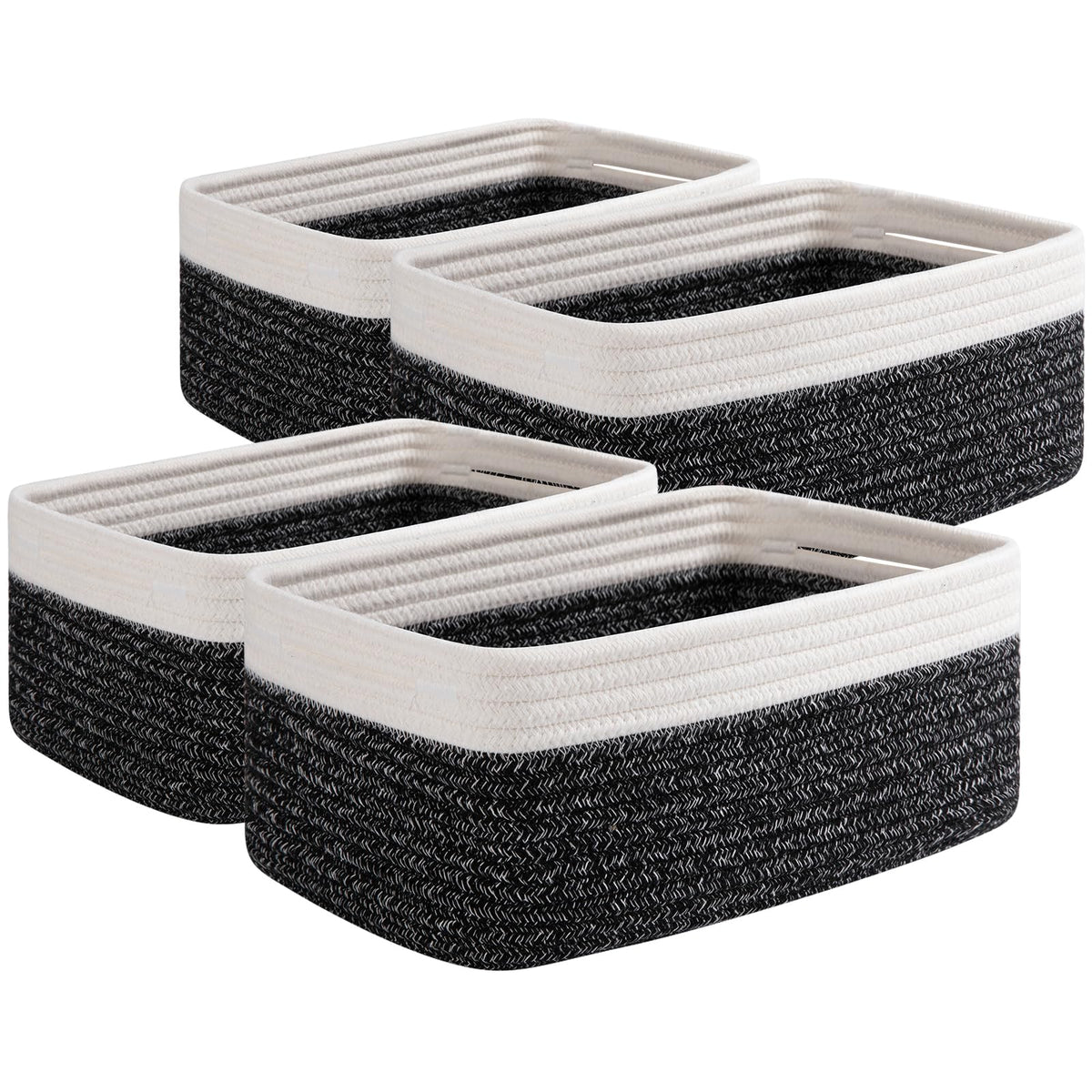 OIAHOMY 4 PACK 7L Storage Baskets for Organizing Storage Bins Brown