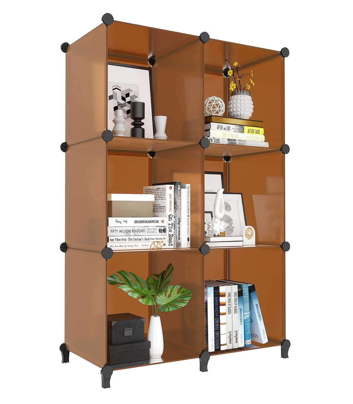 Stackable Closet Organizers and Storage 6 Cube Storage Organizer Closet Organizer for Bathroom Closet Storage for Wardrobe
