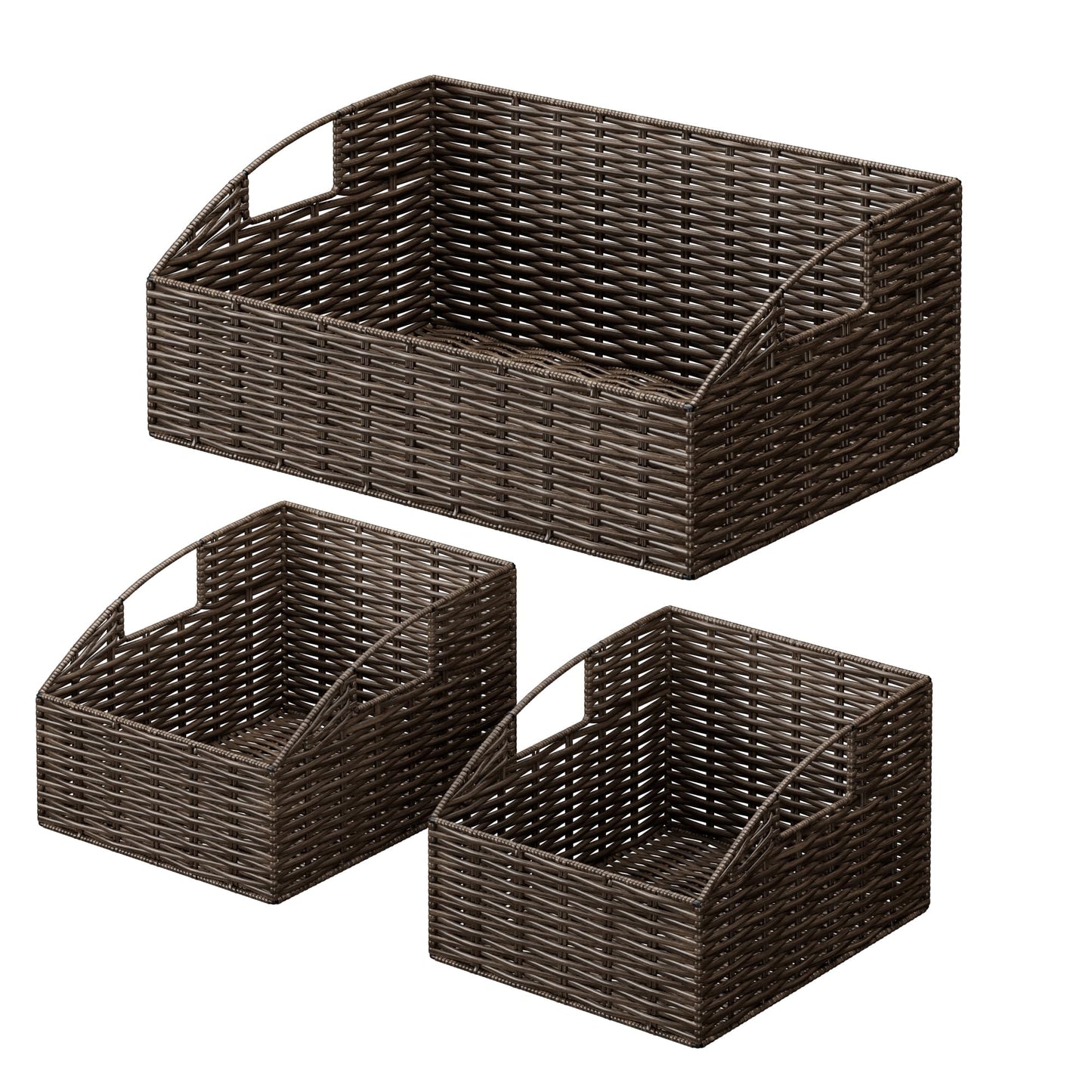 Pantry Baskets for Organizing, Wicker Basket Shelf Storage
