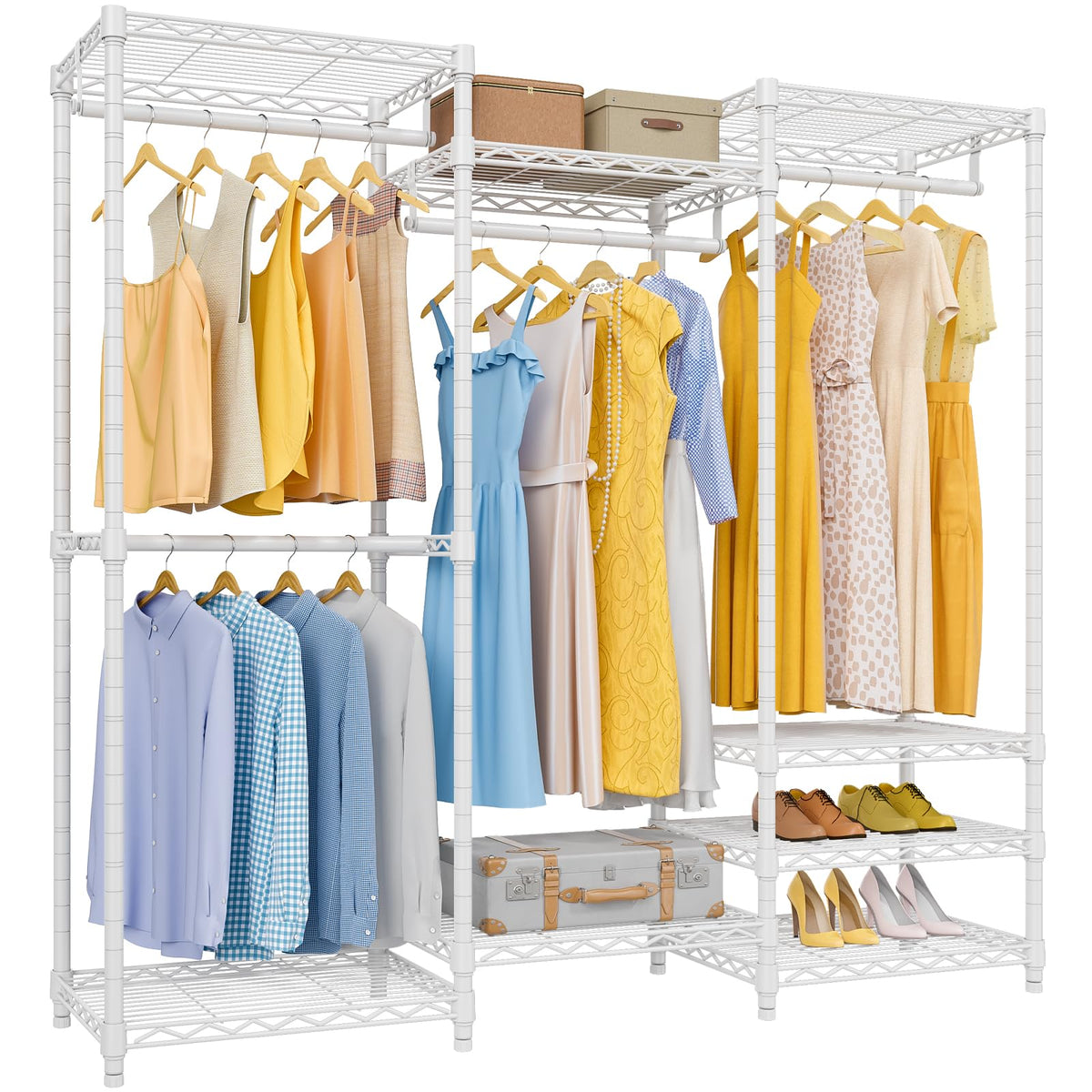 VIPEK V5 Heavy Duty Clothes Rack, Freestanding Modular Closet System, Black