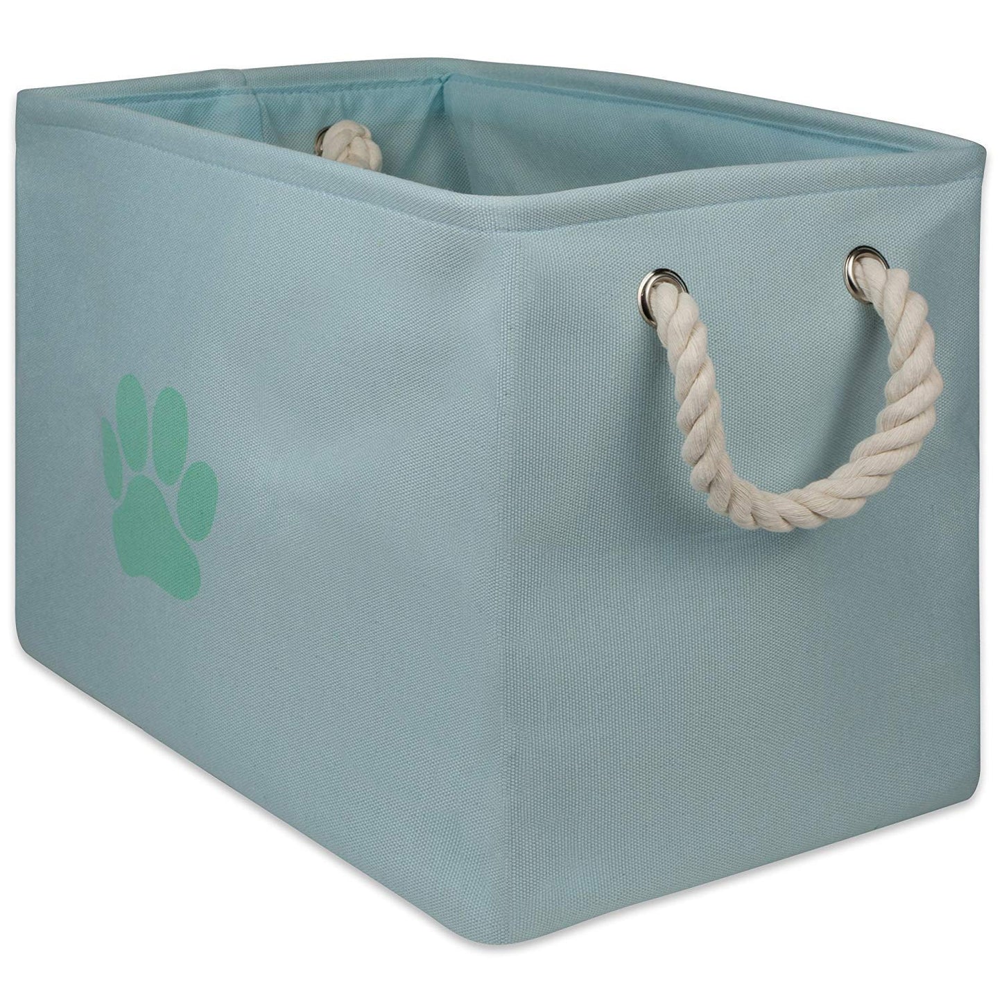 Bone Dry Pet Storage Collection Collapsible Bin, Small Rectangle, Gray