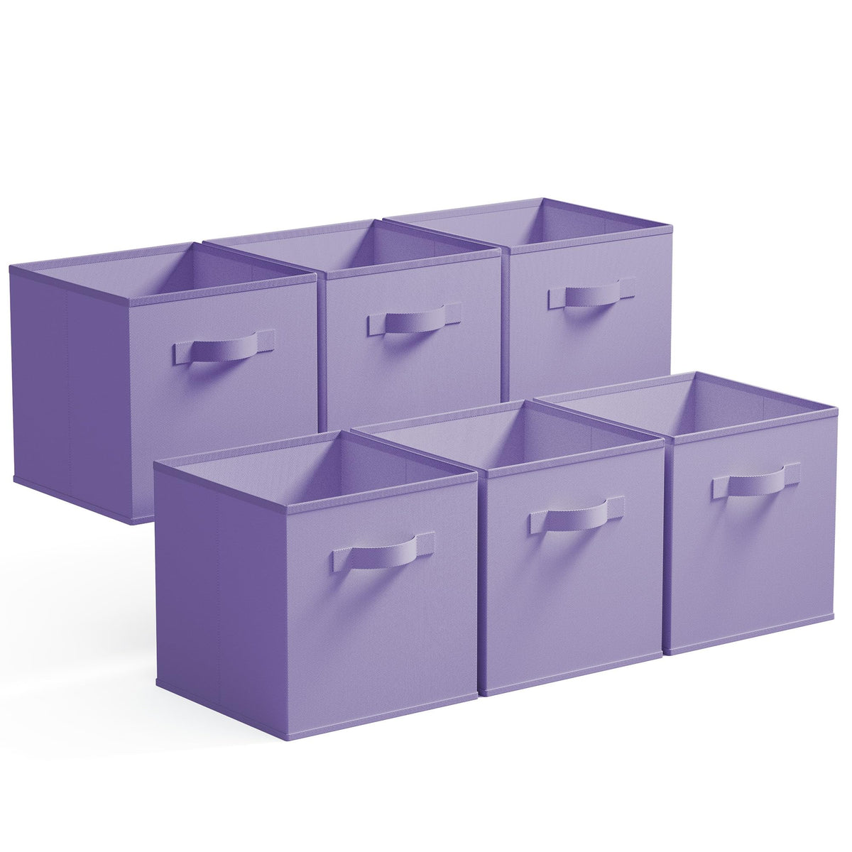 GRANNY SAYS 11 Inch Cube Storage Bins, 6-Pack Storage Cube Organizer, Pink