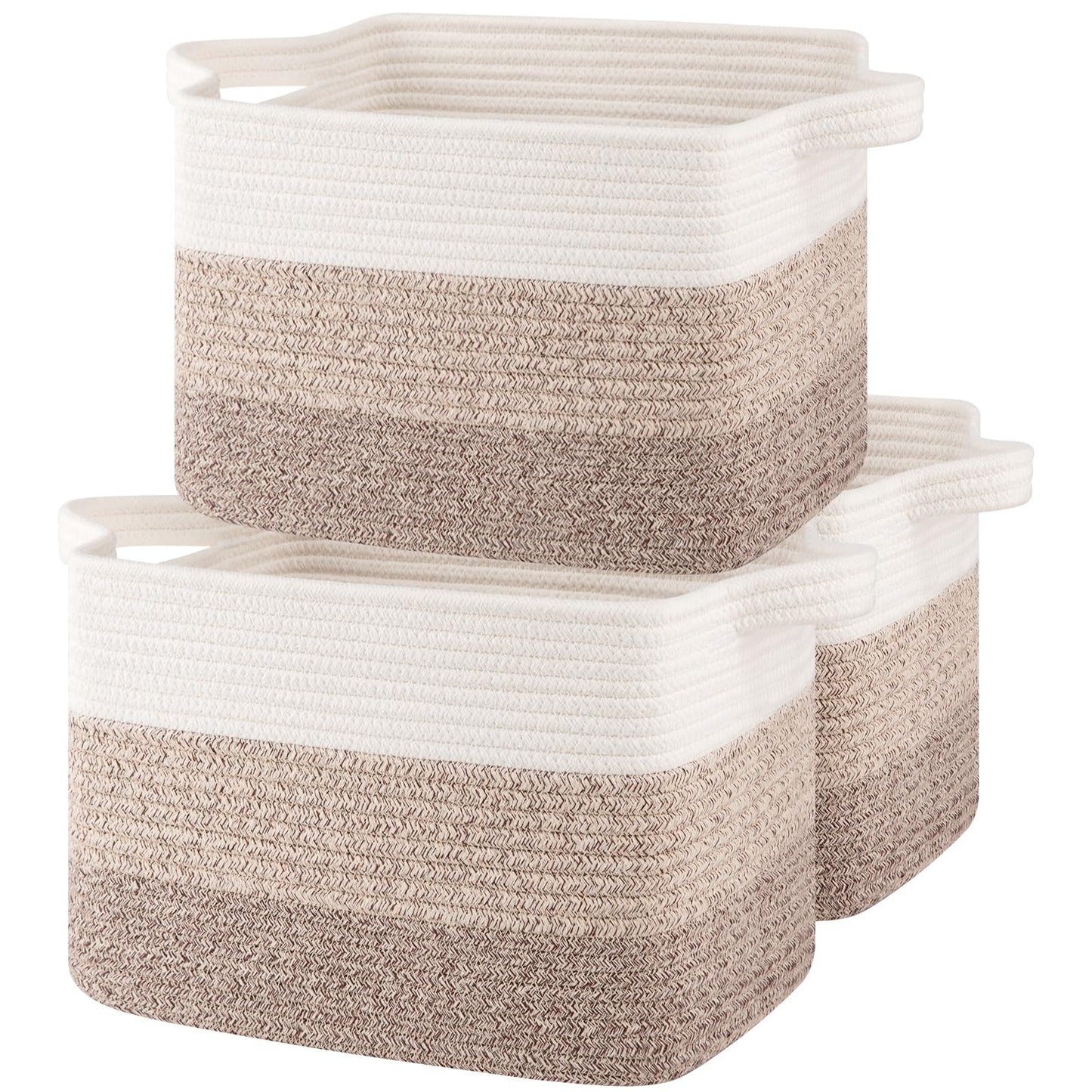 OIASKET Storage Basket for Organizing 3 Pack, Woven Baskets for Storage