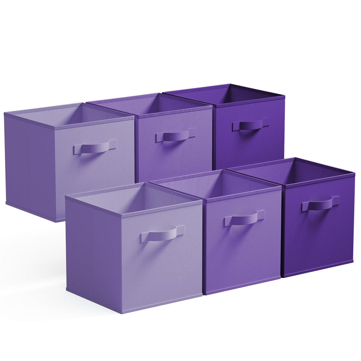 GRANNY SAYS 11 Inch Cube Storage Bins, 6-Pack Storage Cube Organizer, Pink