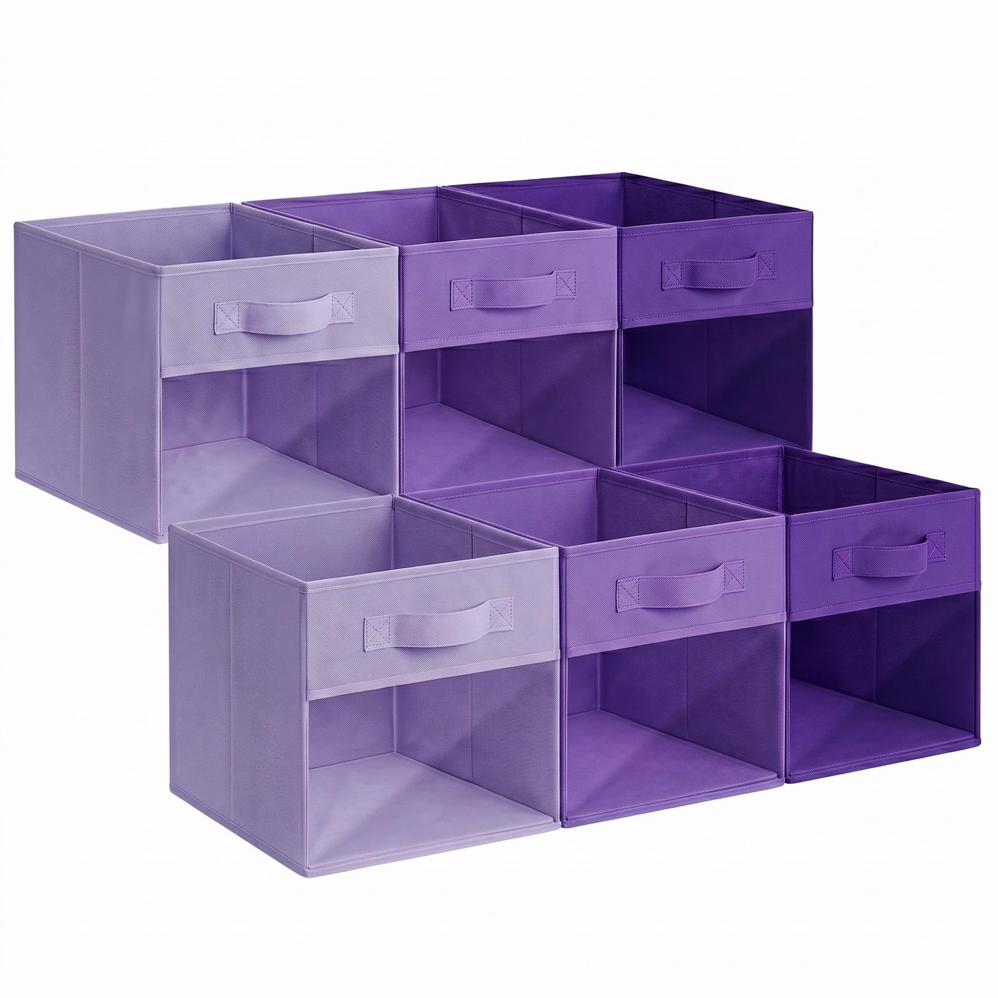 GRANNY SAYS 11 Inch Cube Storage Bins, 6-Pack Storage Cube Organizer, Pink