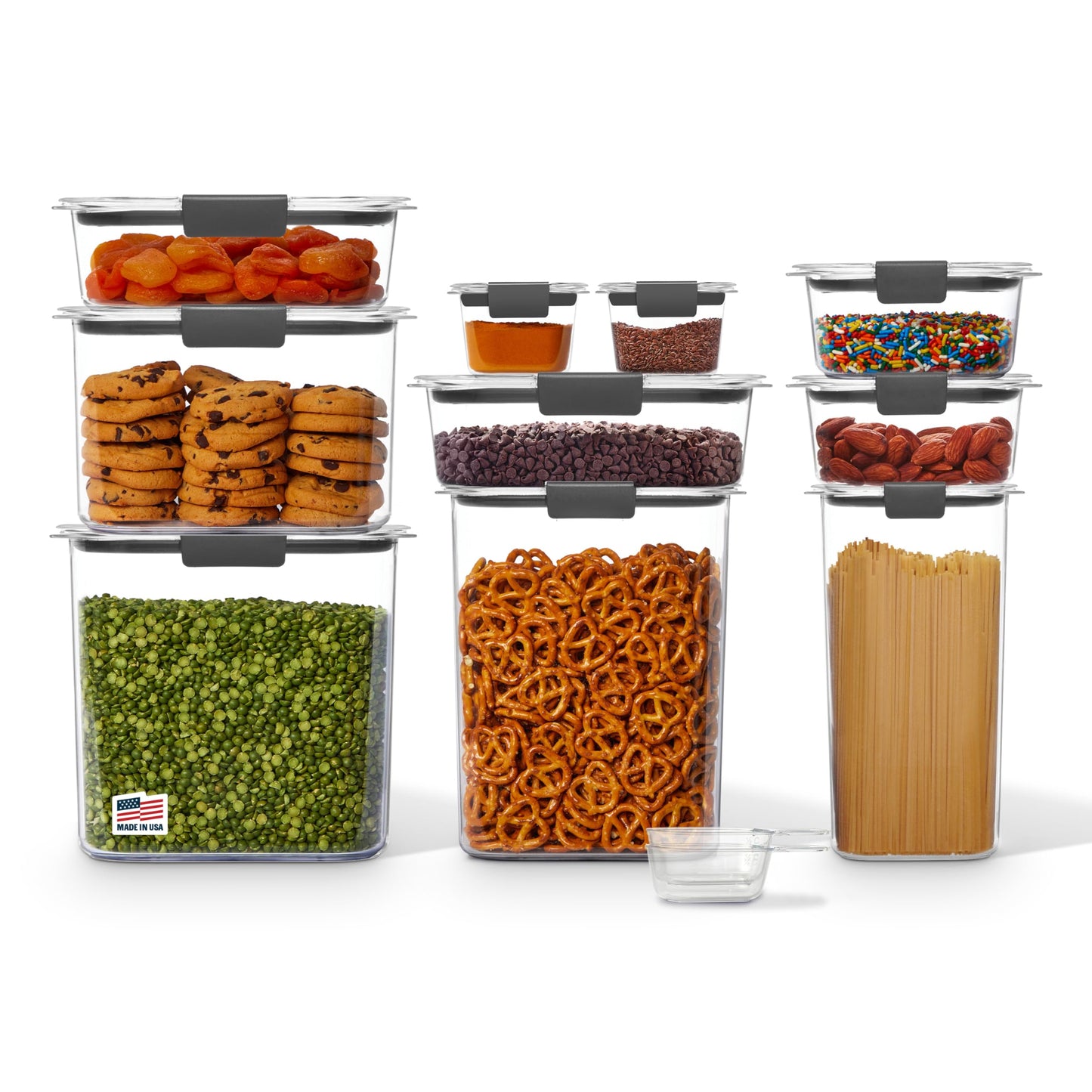 Rubbermaid Brilliance Pantry Airtight Food Storage Container, BPA-Free 7.8 Cup, Ideal for Brown Sugar - Efficient, Leak-Proof and Dishwasher-safe