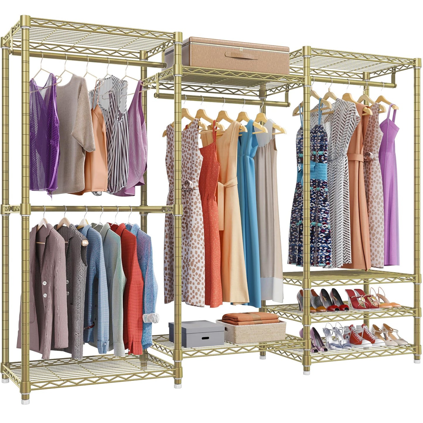 VIPEK V5 Heavy Duty Clothes Rack, Freestanding Modular Closet System, Black