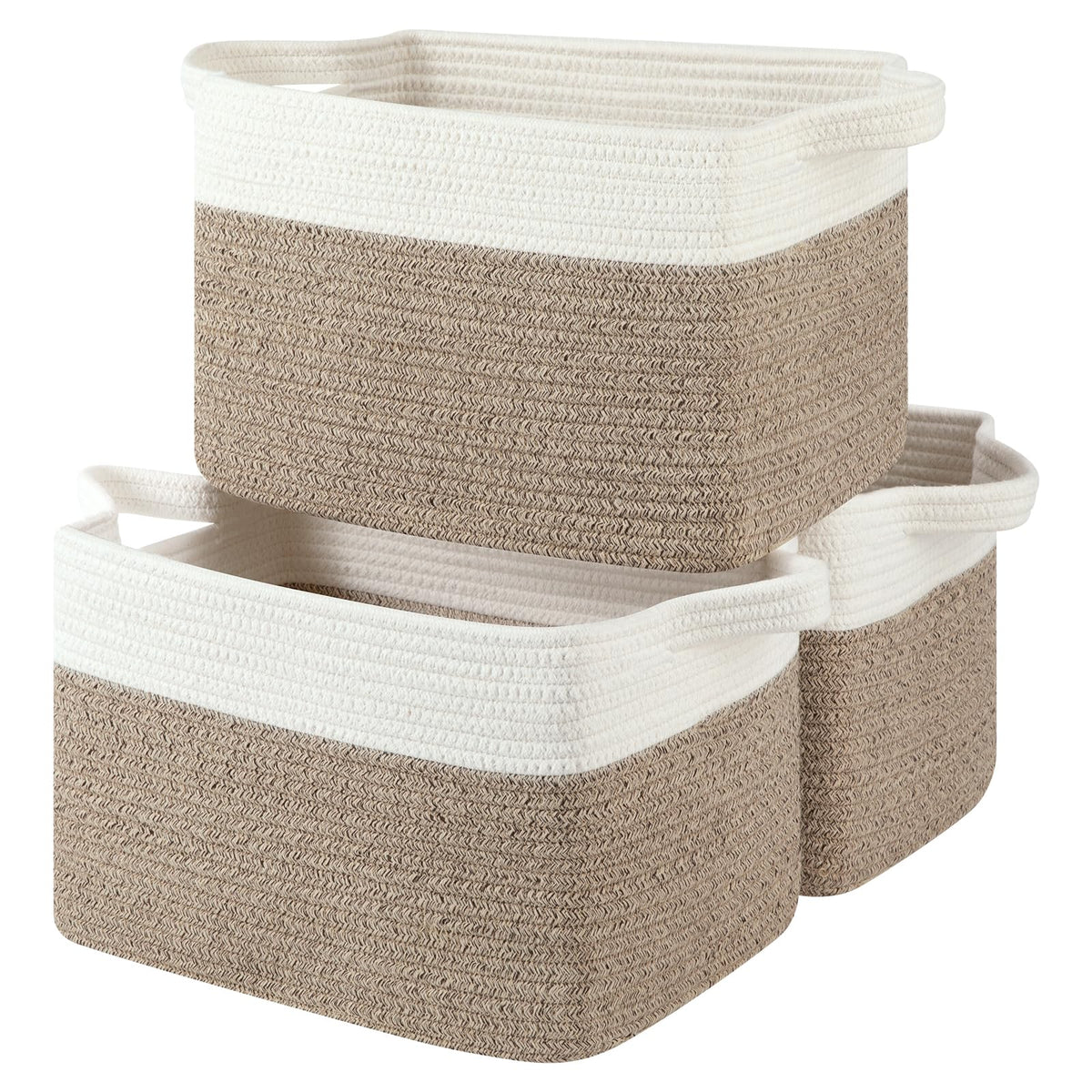 OIASKET Storage Basket for Organizing 3 Pack, Woven Baskets for Storage