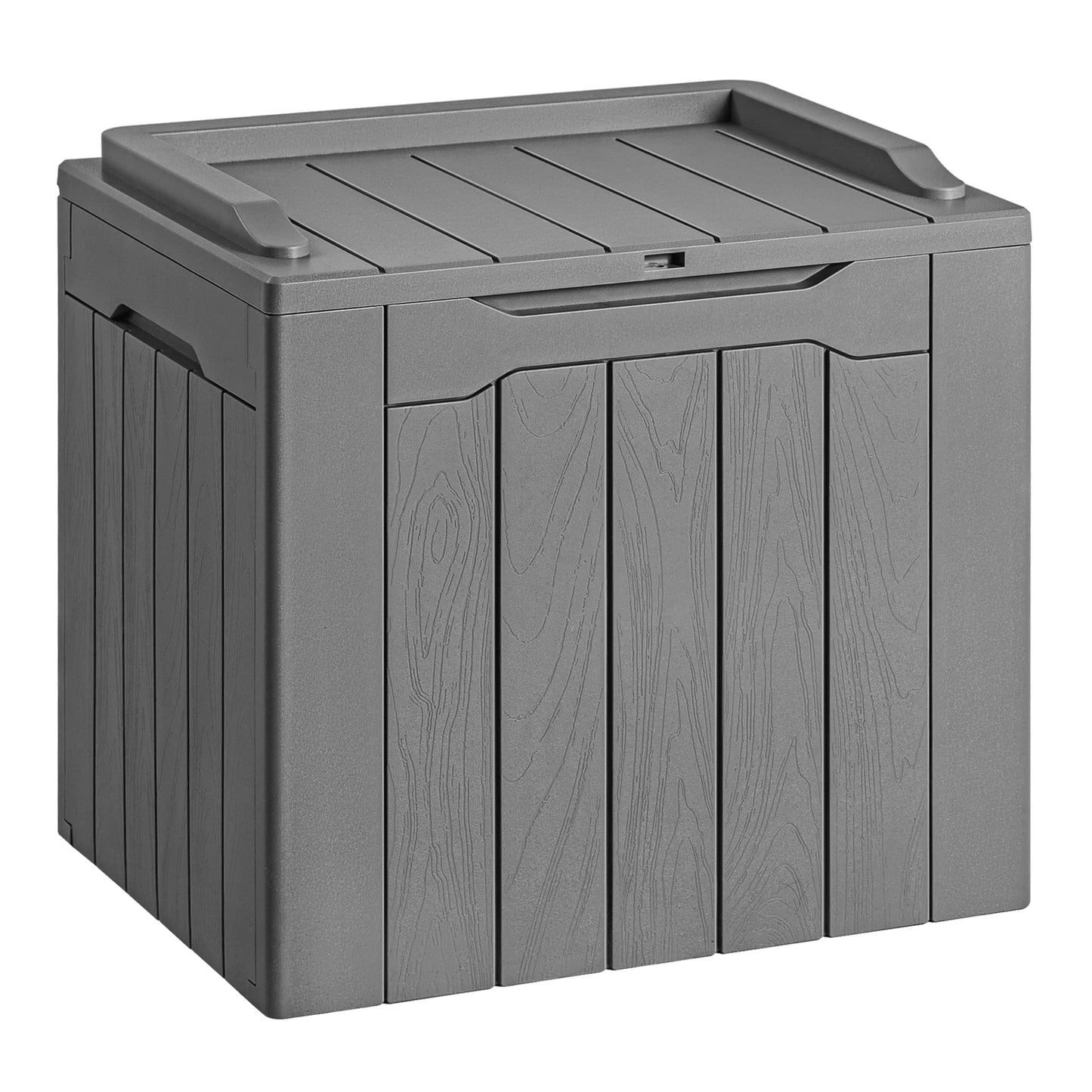 Devoko 30 Gallon Resin Deck Box Waterproof Outdoor Storage Box for Patio Furniture Pool Accessories Indoor Storage for Cushion Garden Tools (30 Gallon, Black)