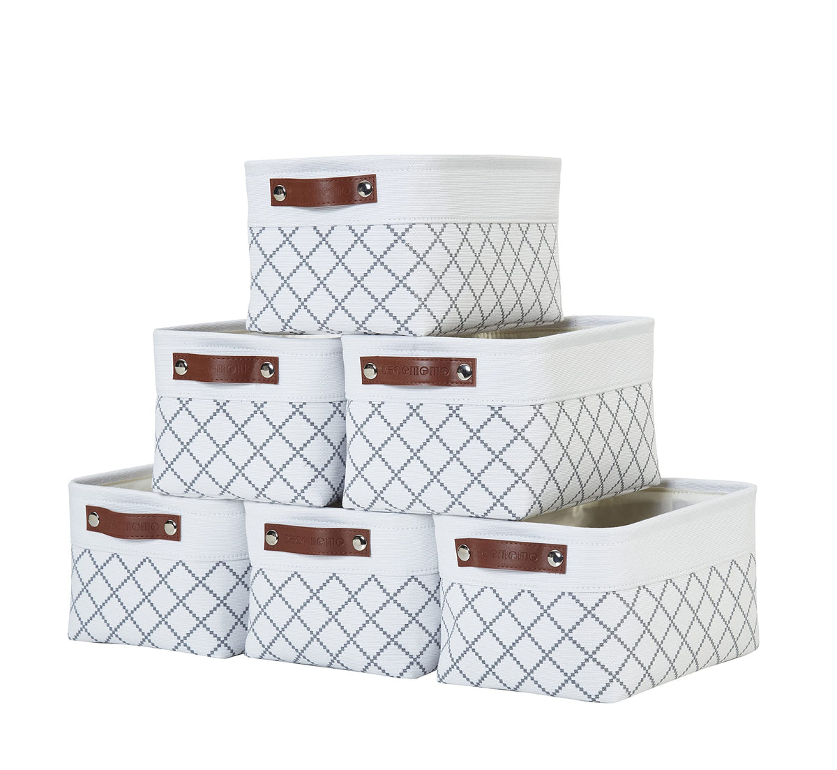 DECOMOMO Storage Bins, Large Fabric Storage Baskets for Shelves 3 Pack