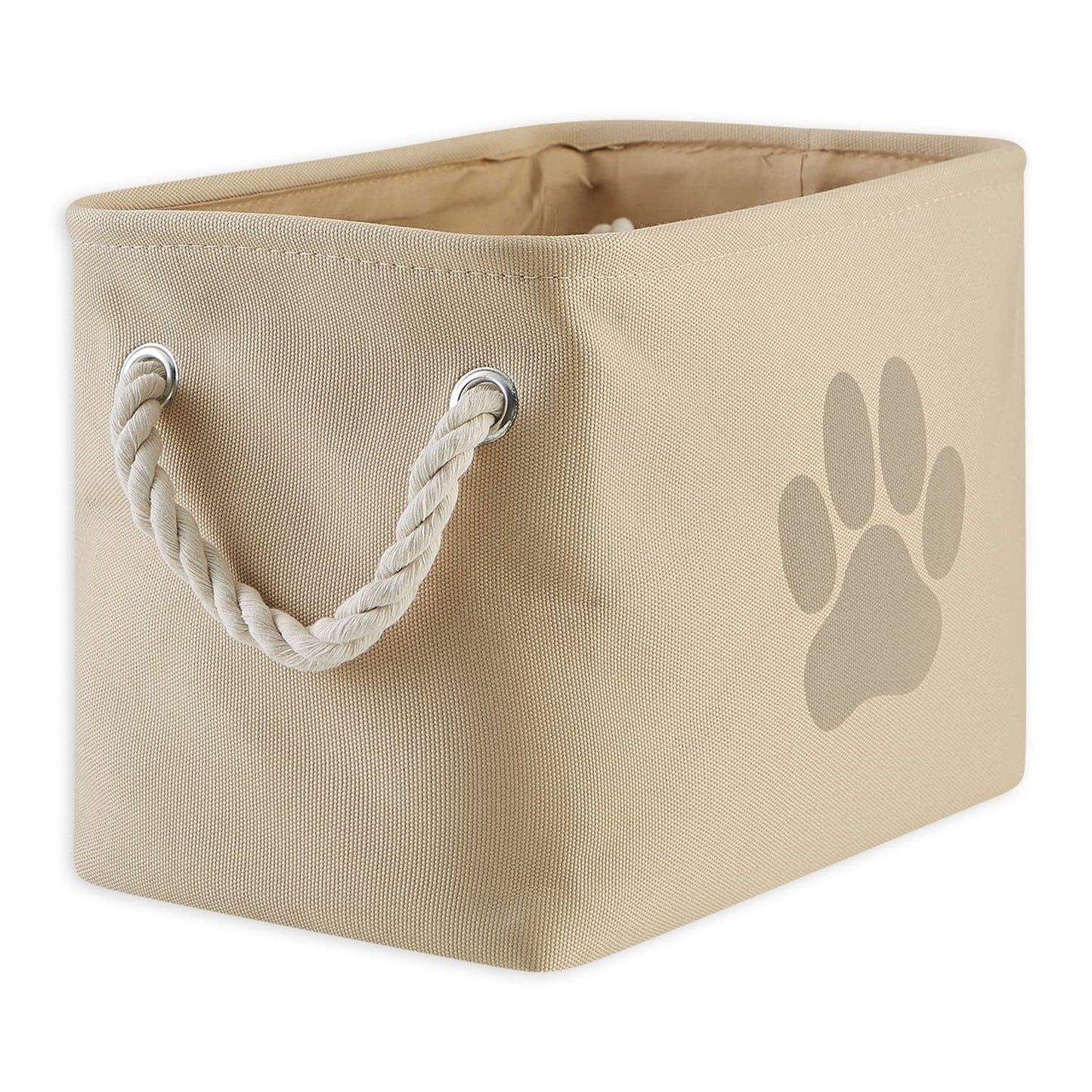 Bone Dry Pet Storage Collection Collapsible Bin, Small Rectangle, Gray