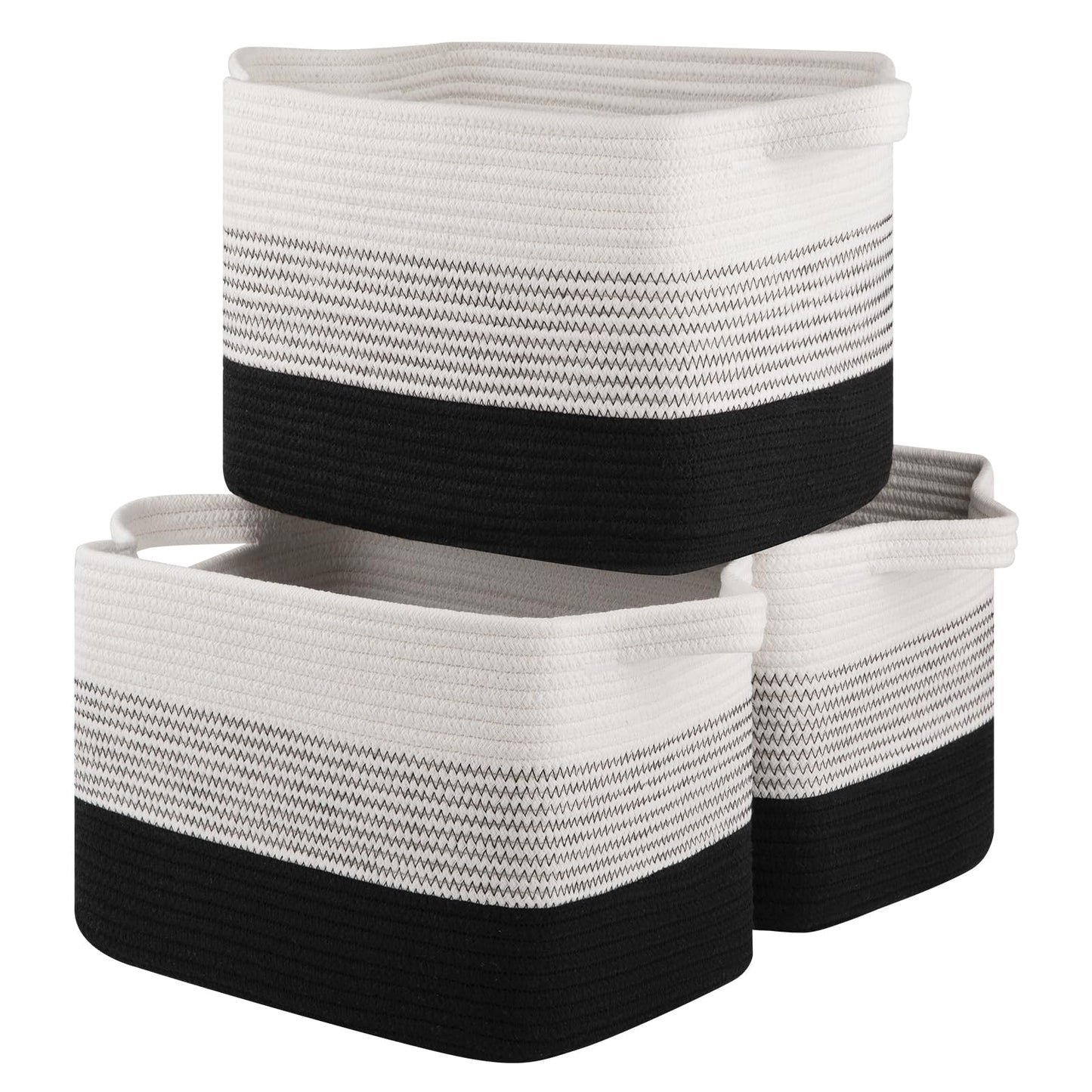 OIASKET Storage Basket for Organizing 3 Pack, Woven Baskets for Storage