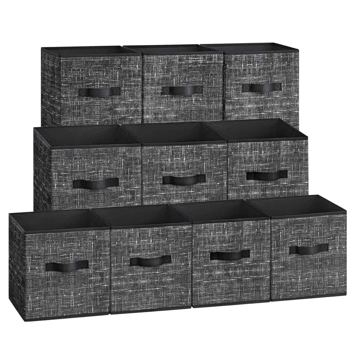 SONGMICS Storage Cubes, Set of 6, 11-Inch Foldable Closet Organizers