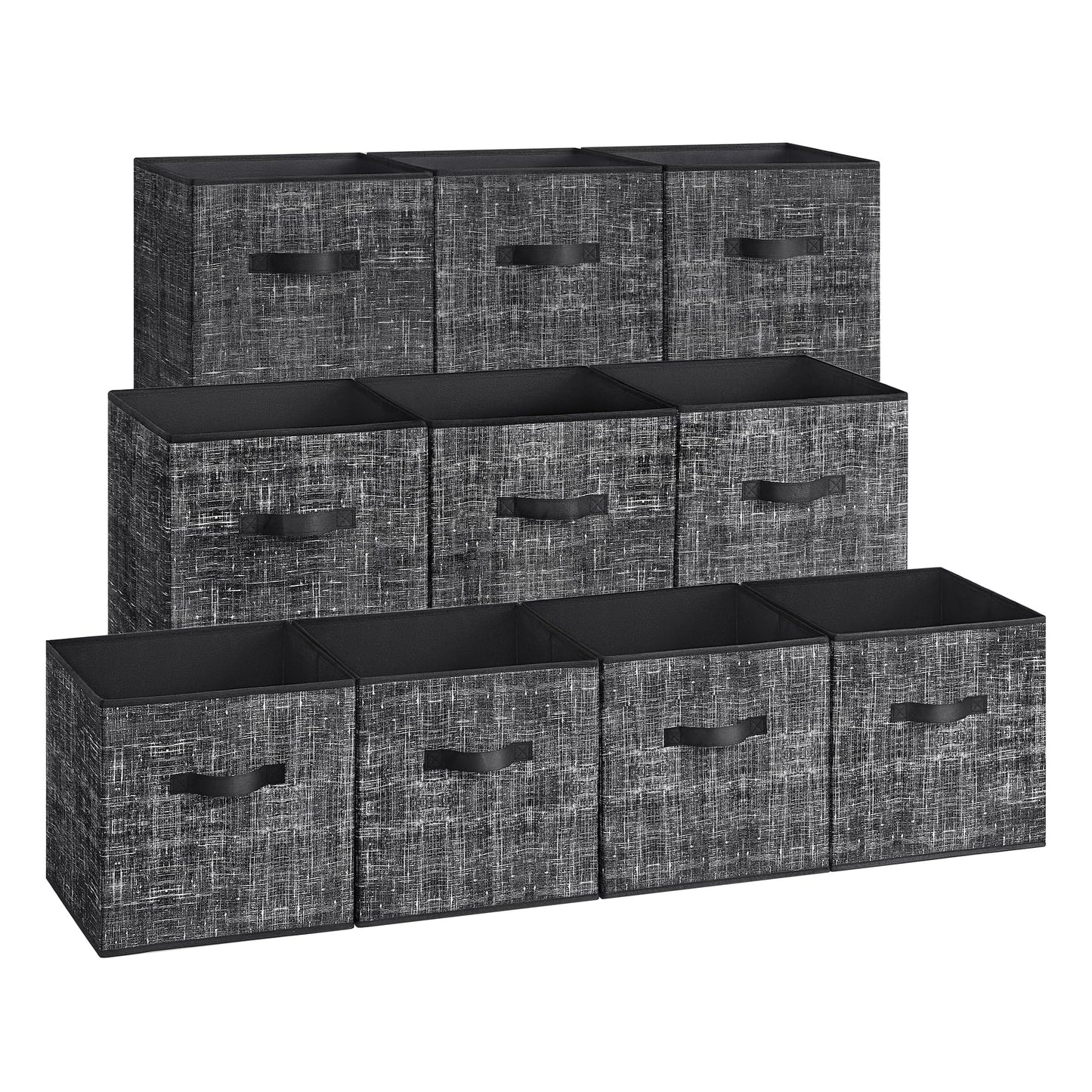 SONGMICS Storage Cubes, Set of 6, 11-Inch Foldable Closet Organizers